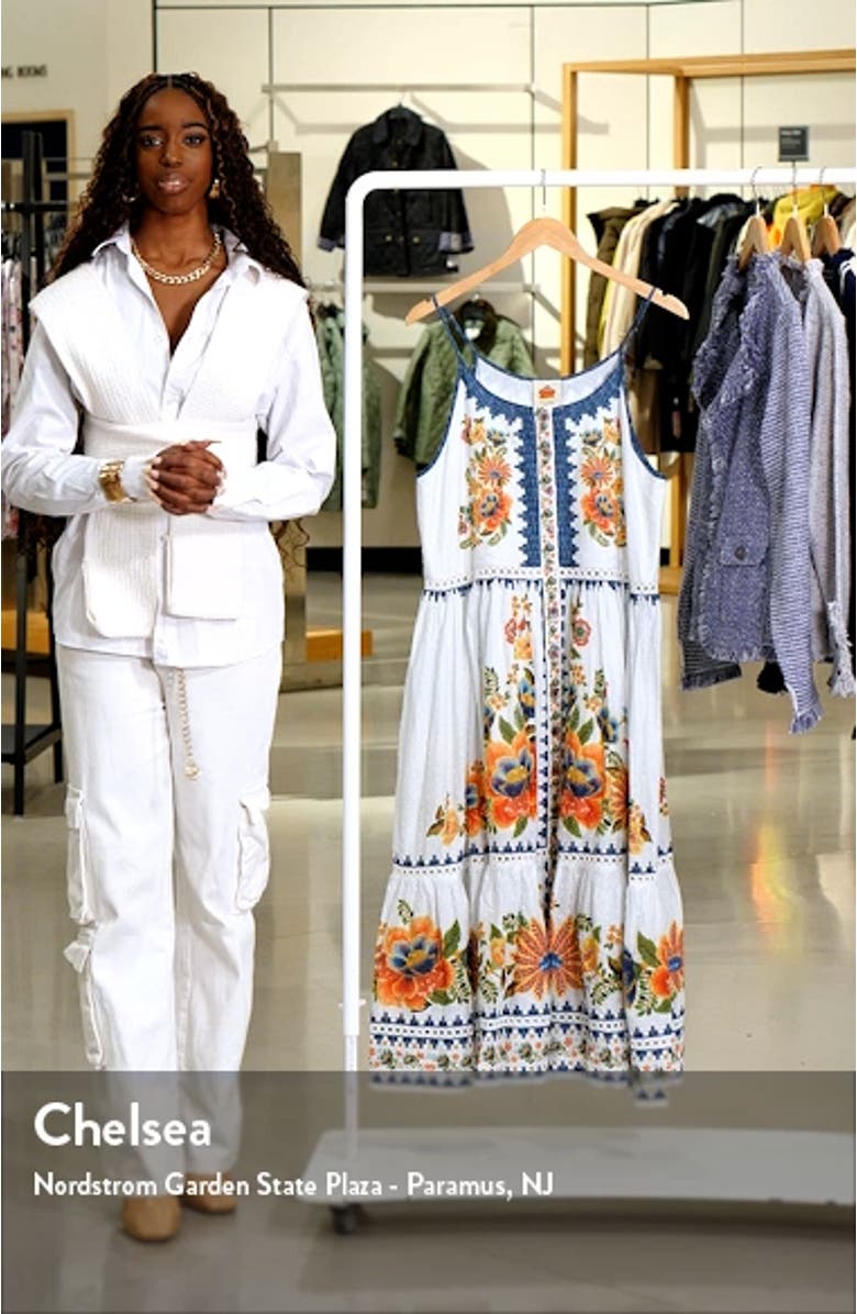 Delicate Garden A-Line Cotton Dress, sales video thumbnail