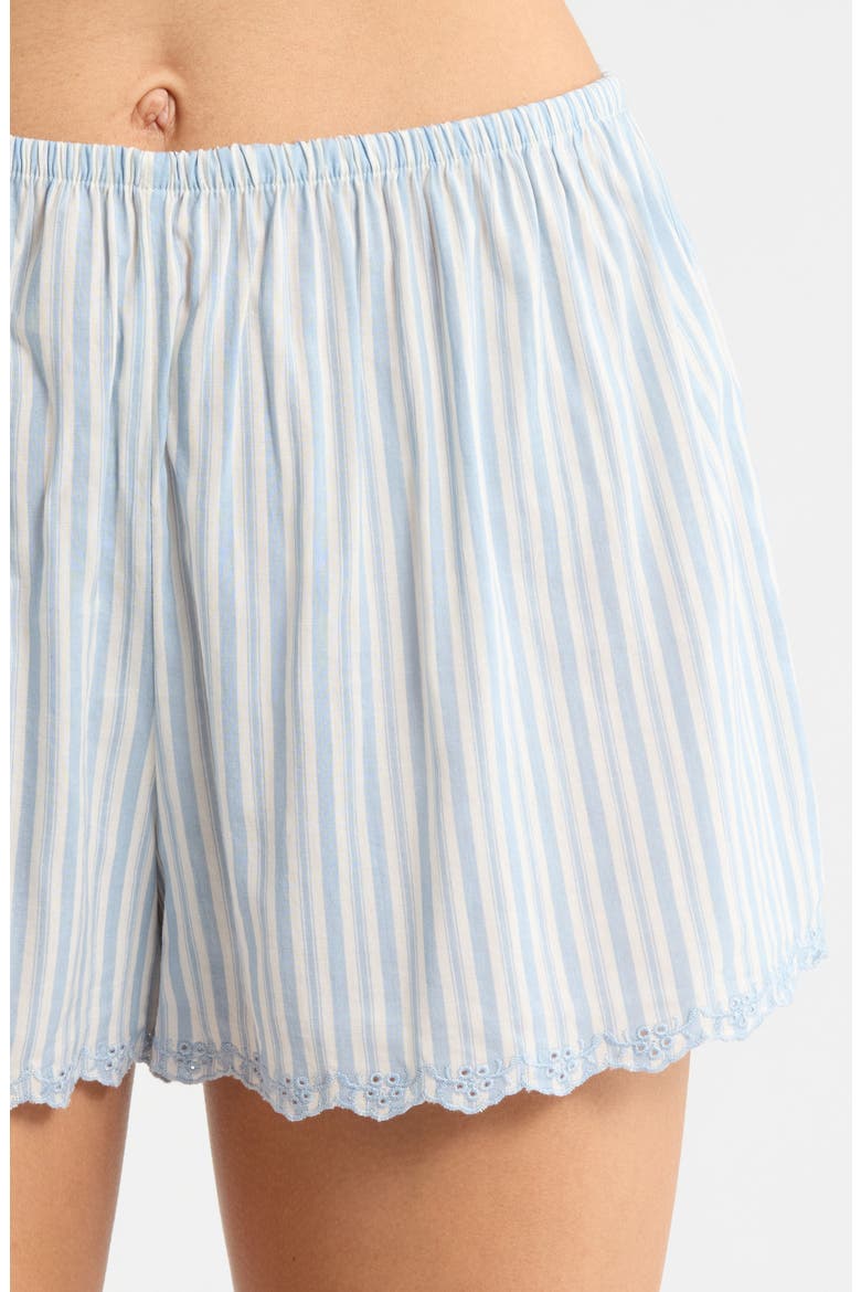 Hazel Short Pajamas, Alternate, color, CALAMARI STRIPE