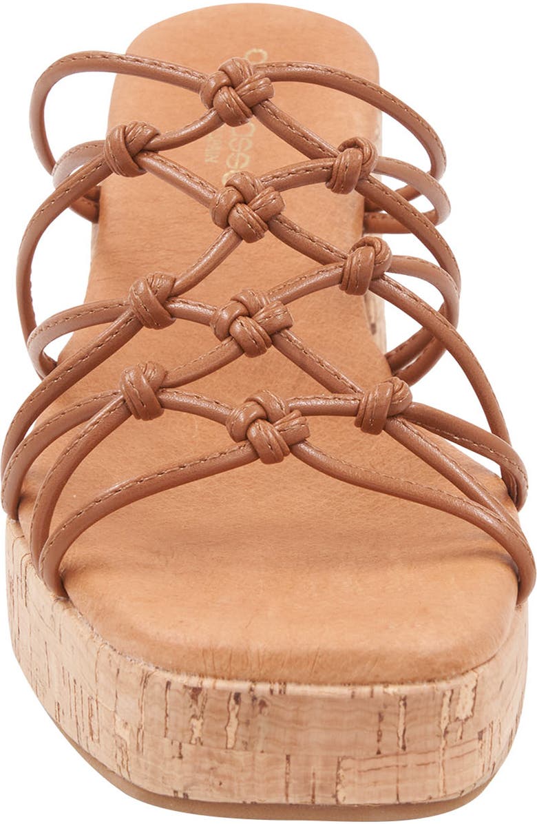 André Assous Camryn Platform Slide Sandal, Alternate, color, Cuero