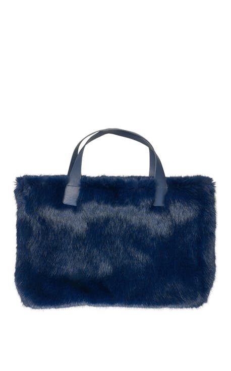 Azalea Wang Confidante Faux Fur Handbags