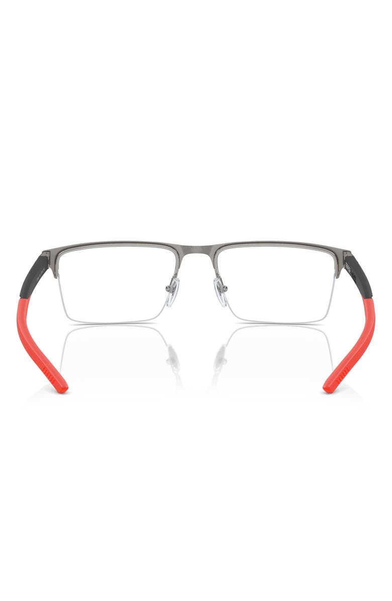 Scuderia Ferrari 55mm Pillow Optical Glasses, Alternate, color, Gunmetal Brushed / Demo Lens