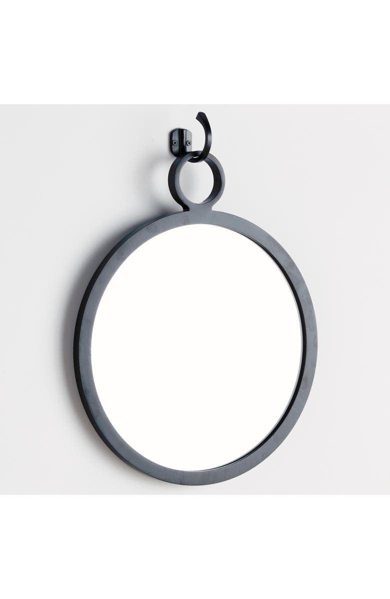 Napa Home & Garden Eliana Black Framed Round Decorative Wall Mirror, Alternate, color, Black