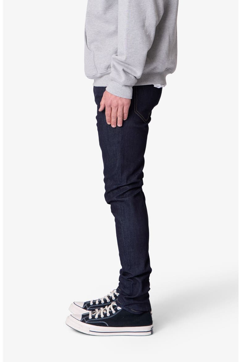 Raw Skinny Jeans, Alternate, color, RINSED INDIGO