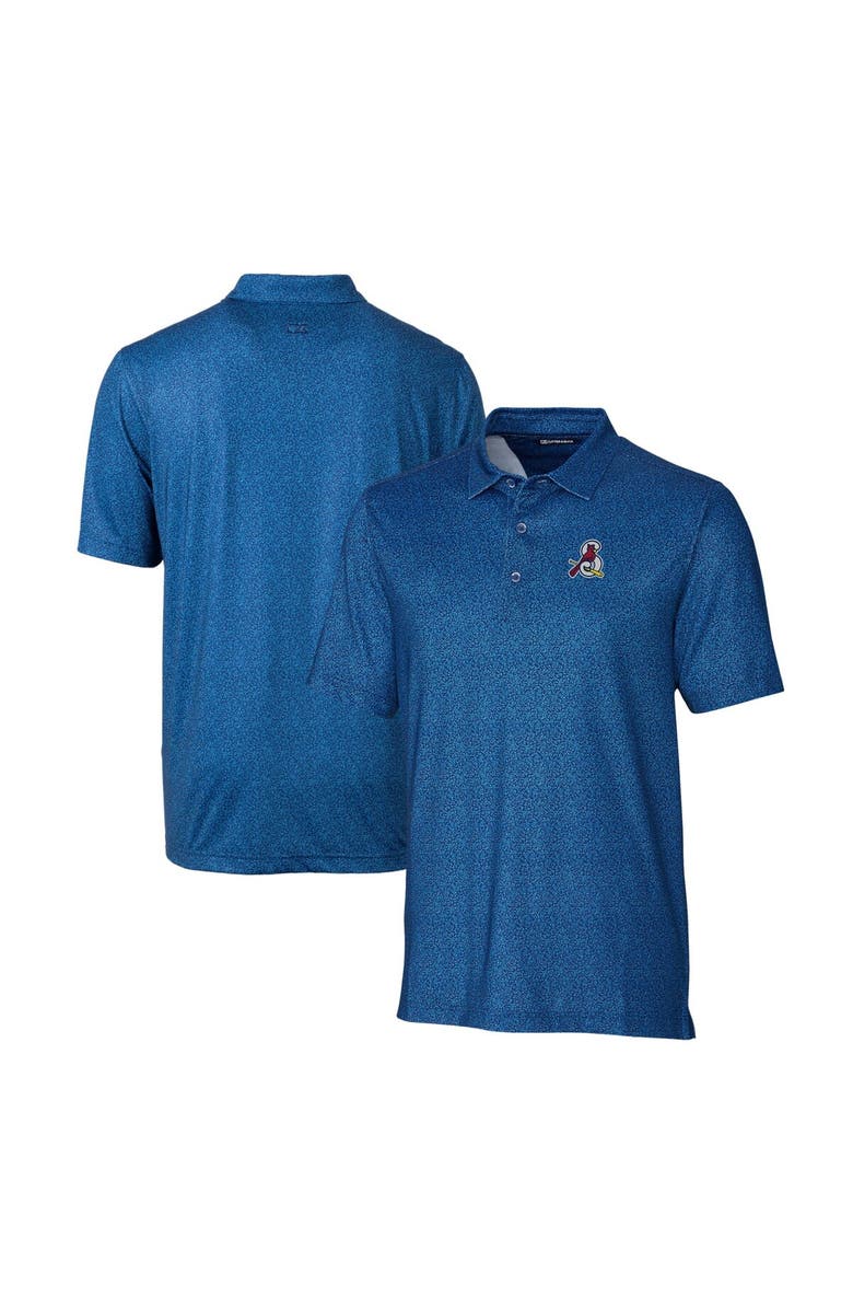 Cutter & Buck Men's Cutter & Buck Blue Springfield Cardinals Pike Micro Floral Stretch Polo, Main, color, 