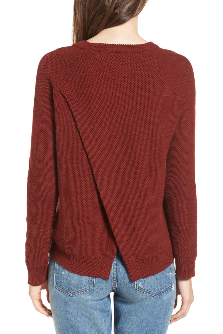 Province Cross Back Knit Pullover, Alternate, color, BURNISHED MAHOGANY