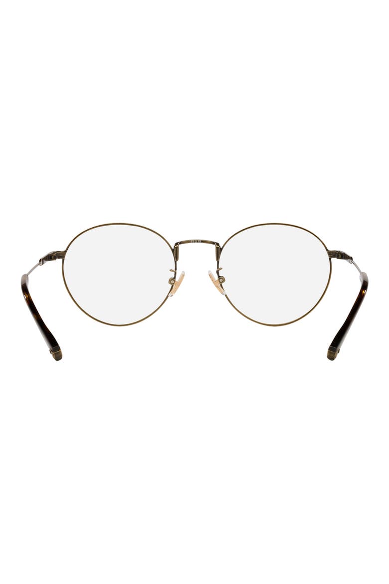 51mm Round optical glasses, Alternate, color, ANTIQUE GOLD