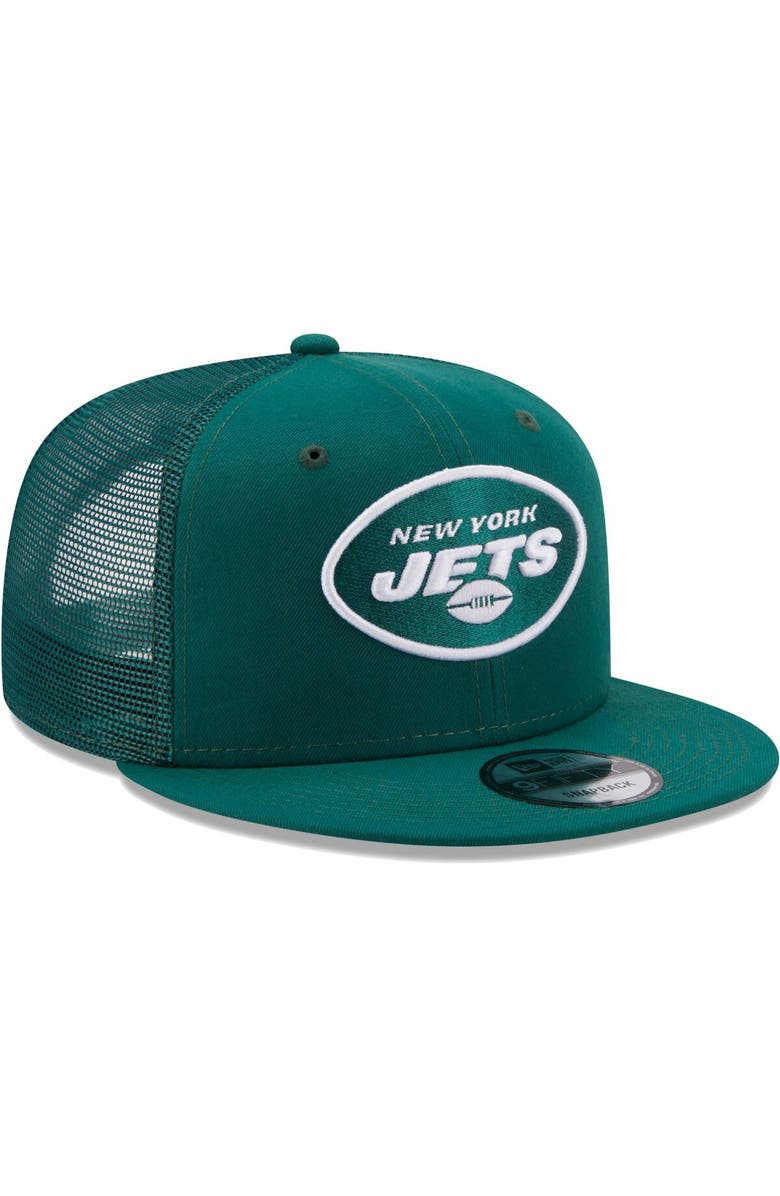 New Era Men's New Era Green New York Jets Classic Trucker 9FIFTY Snapback Hat, Alternate, color, Green