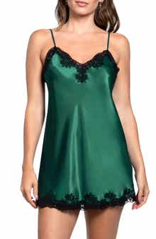 In Bloom by Jonquil Josie Lace Trim Stretch Satin Chemise