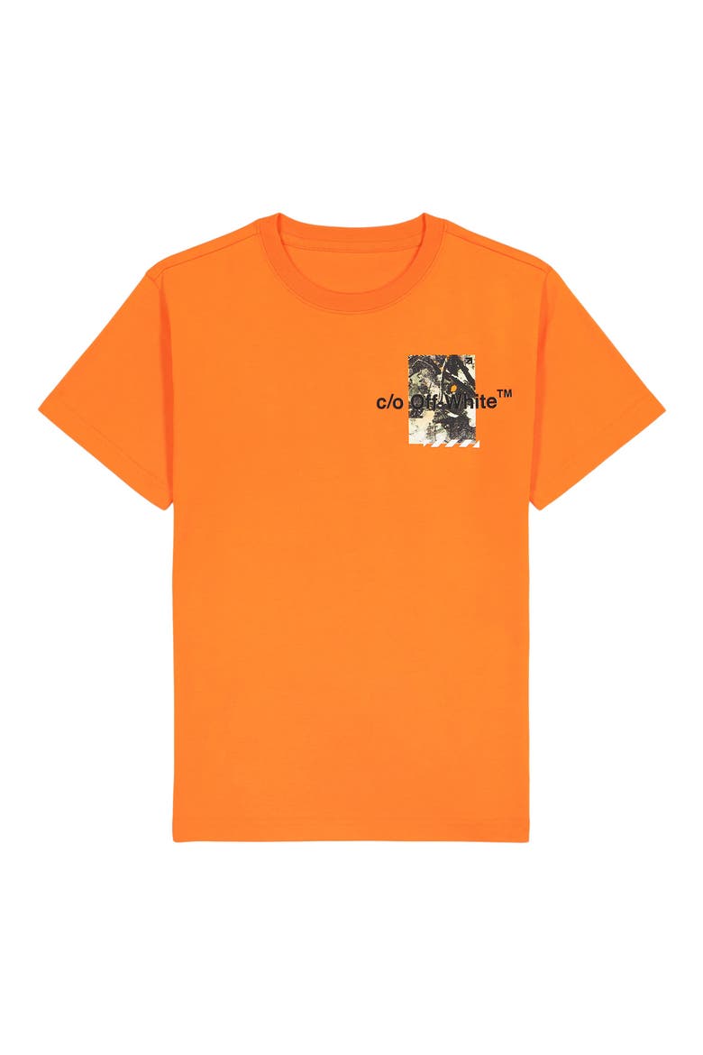 Kids' Camo Graphic T-Shirt, Main, color, ORANGE TIGER