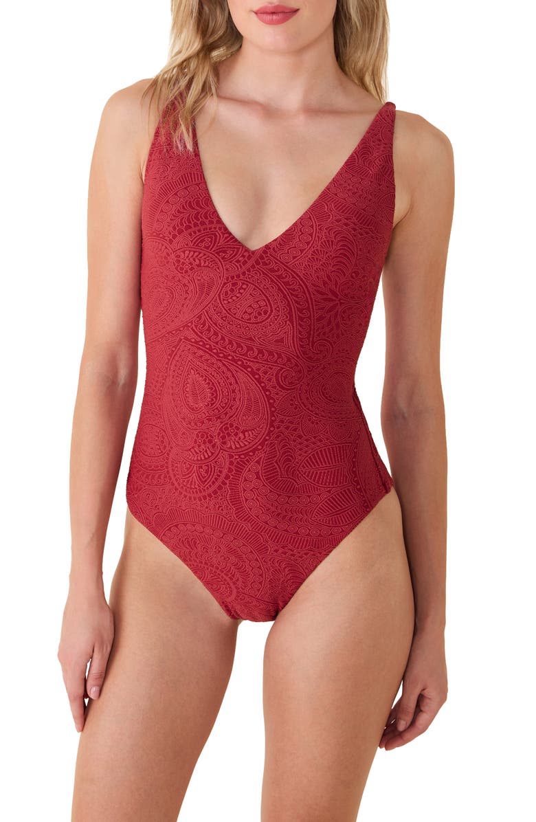 Andie The Ohana One-Piece Swimsuit, Main, color, Paprika