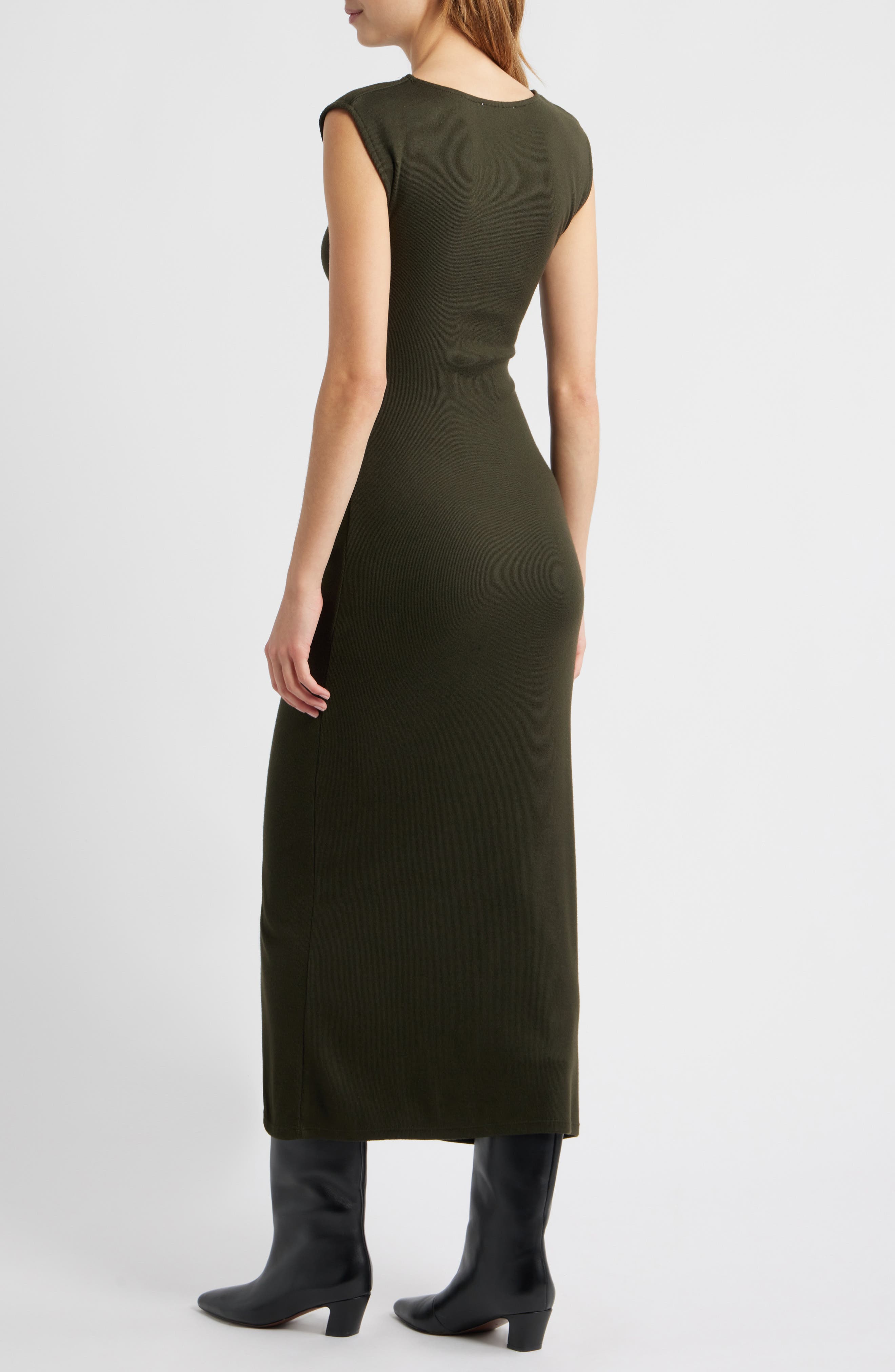 Baselia Fine Knit Midi Dress - image 2