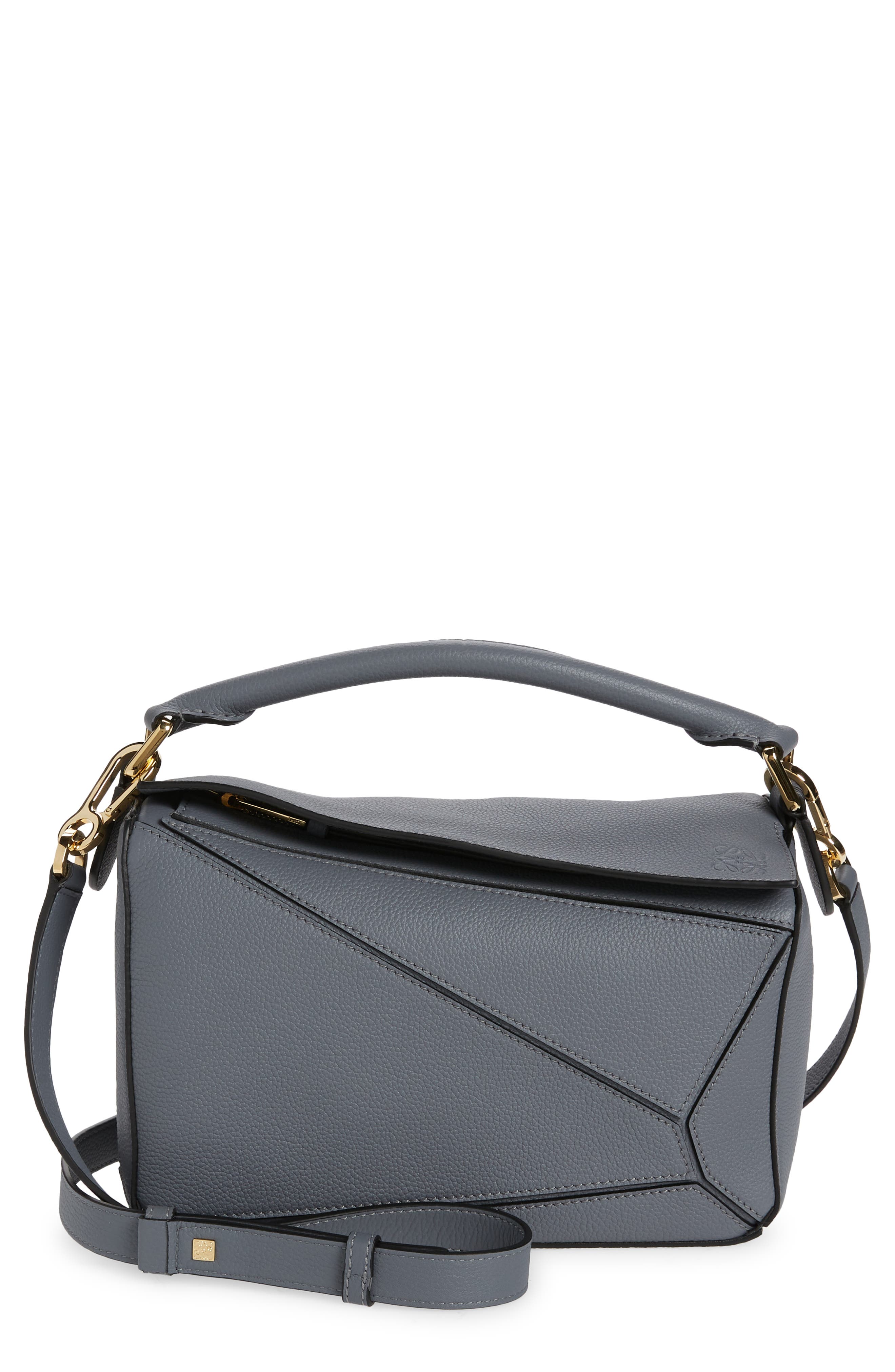Loewe Small Puzzle Leather Bag, Main, color, 