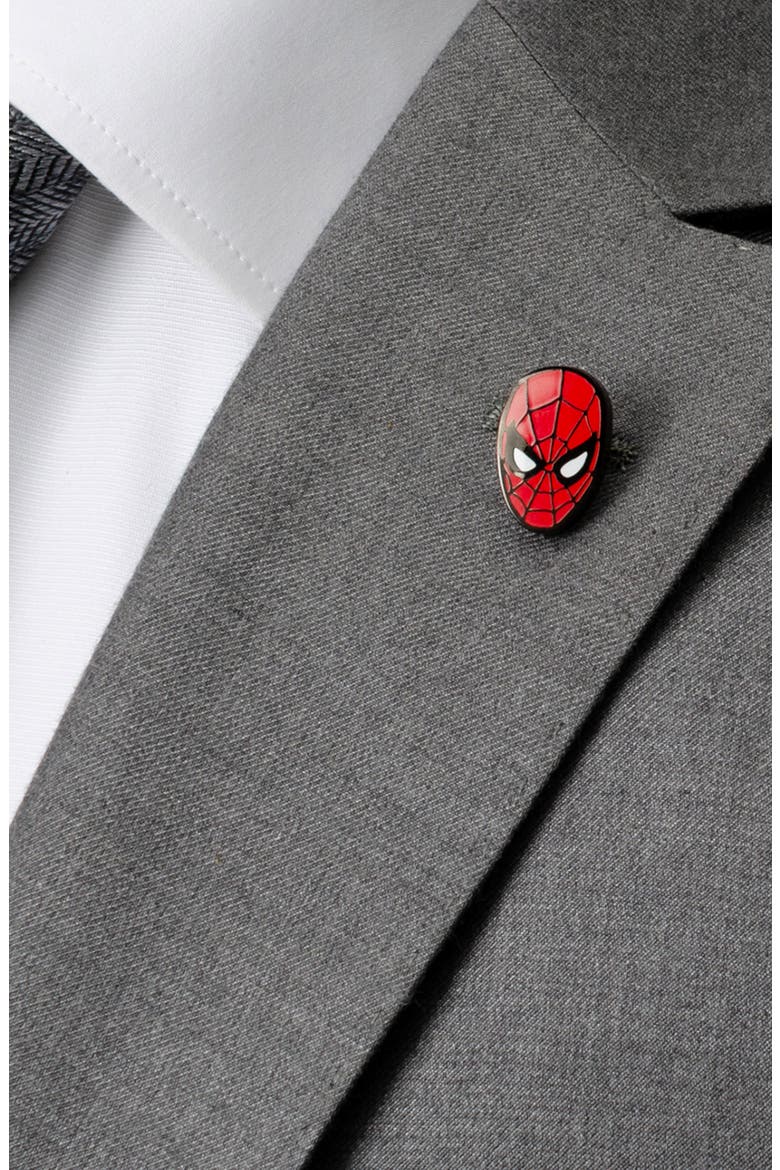 Spider-Man Crew Socks & Cuff Links Set, Alternate, color, BLACK