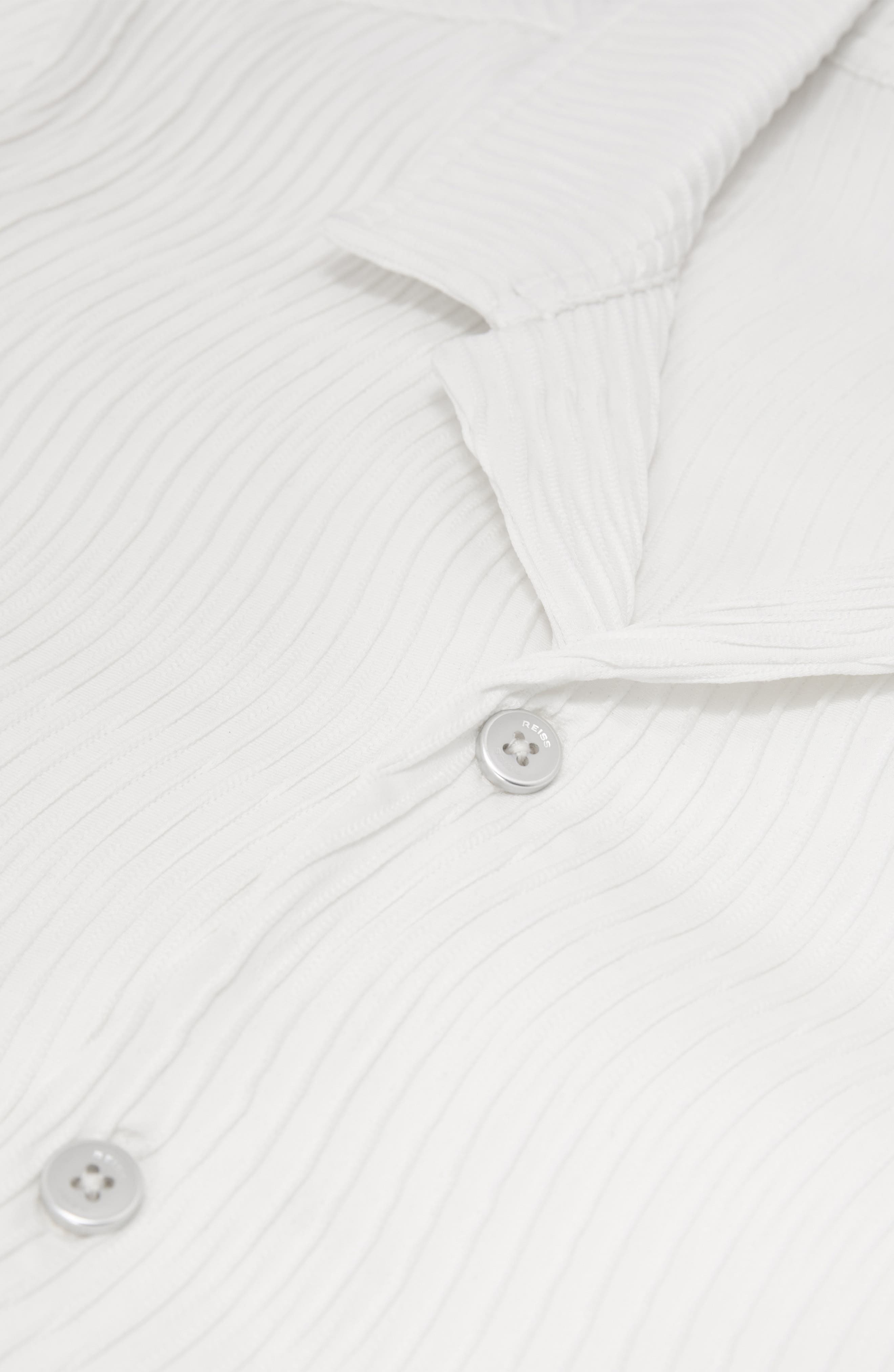 Reiss Aleo Textured Wave Camp Shirt — фото 4