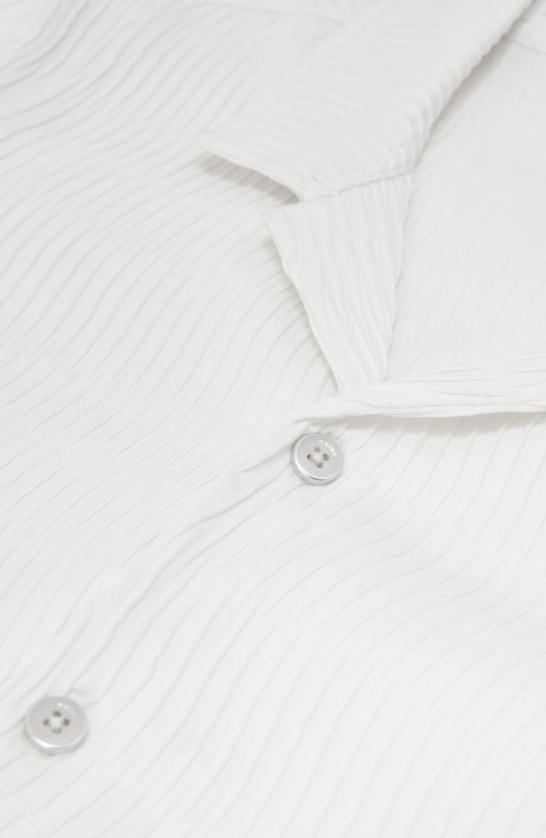 Reiss Aleo Textured Wave Camp Shirt, Alternate, color, White