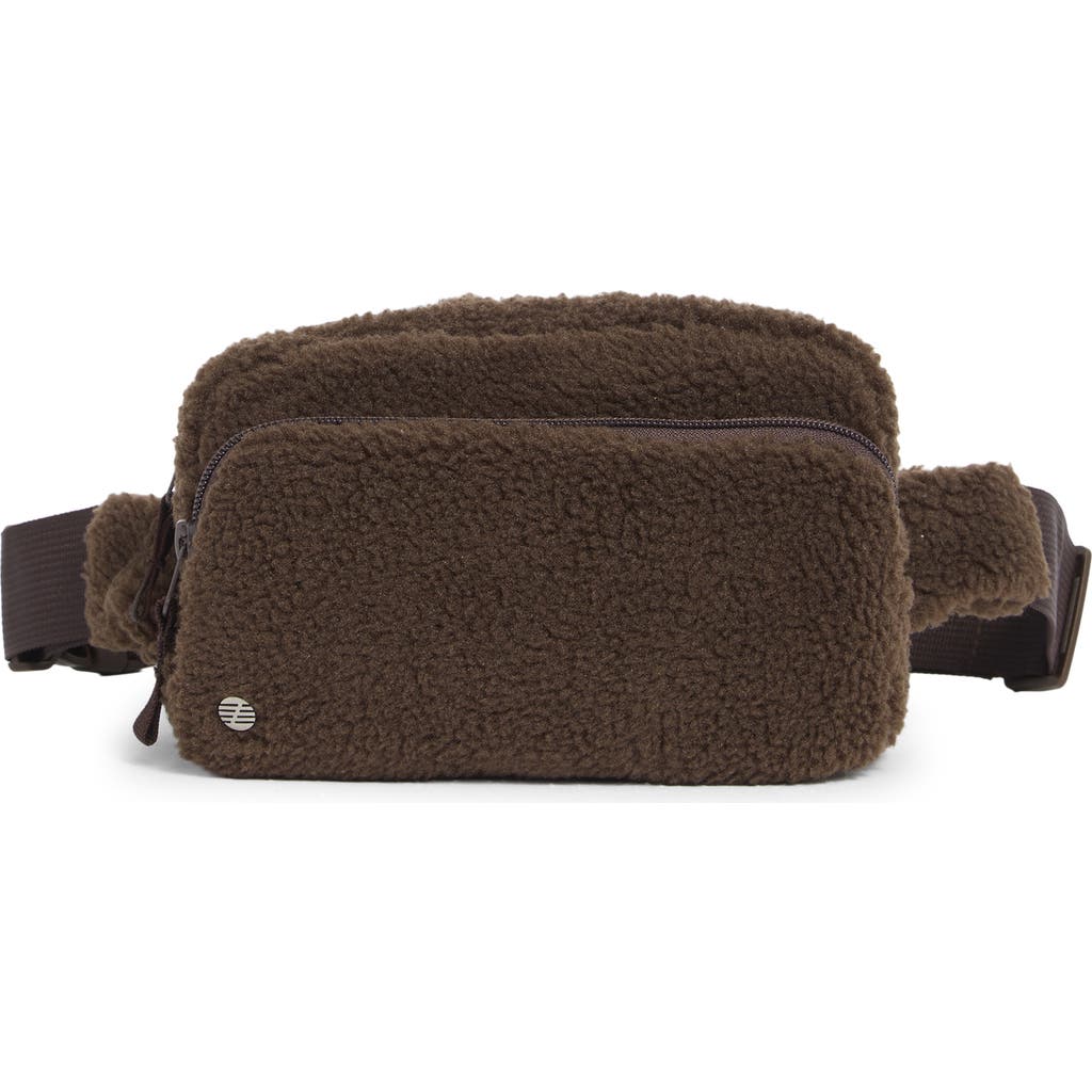 Z By Zella Faux Shearling Belt Bag