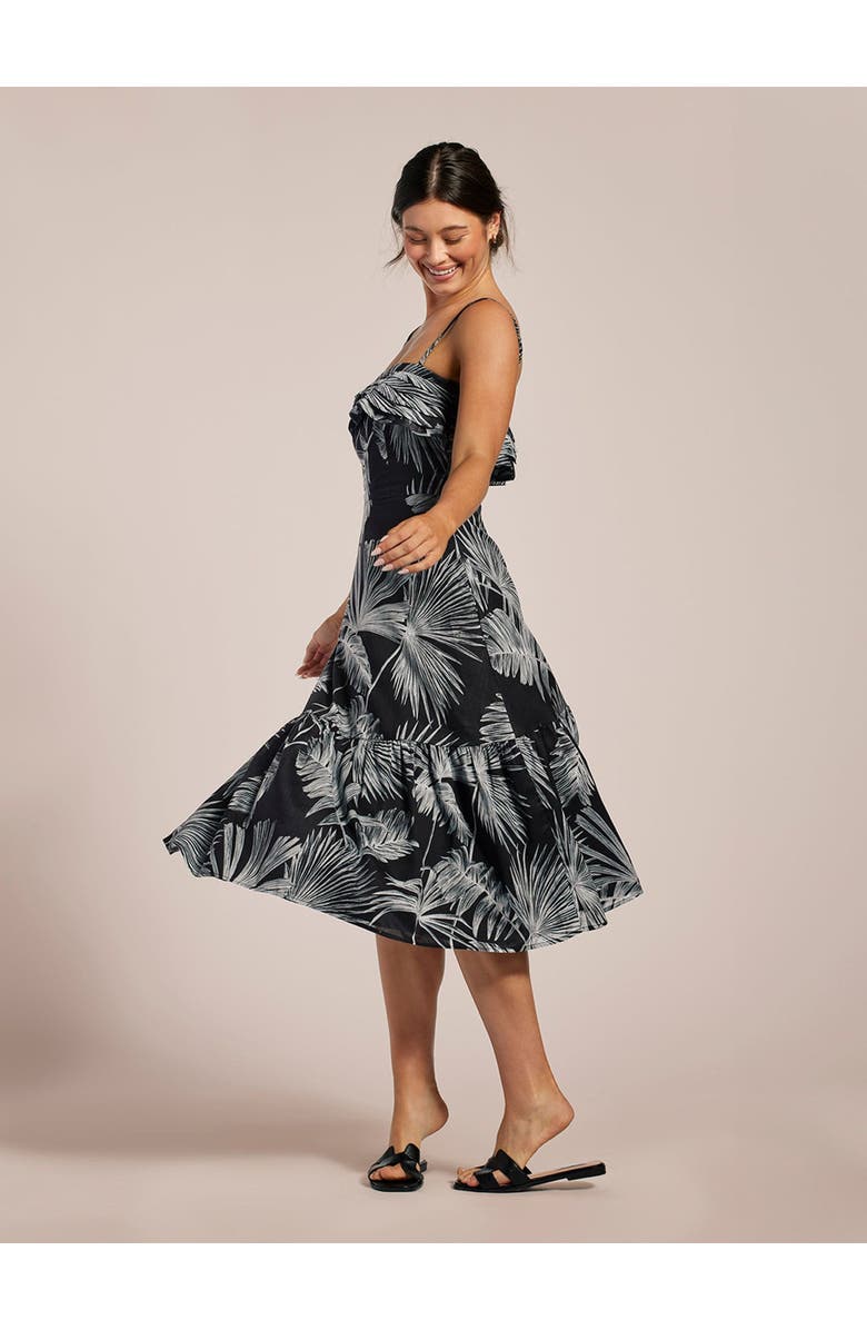 Tori Richard Chalk A Lot Lila Dress, Main, color, Black