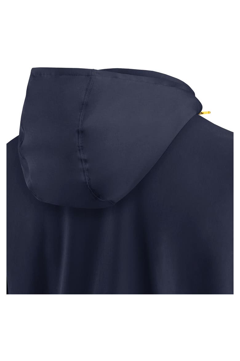 Men's Jordan Brand Navy Michigan Wolverines Sideline Coaches Quarter-Zip Jacket, Alternate, color, Navy