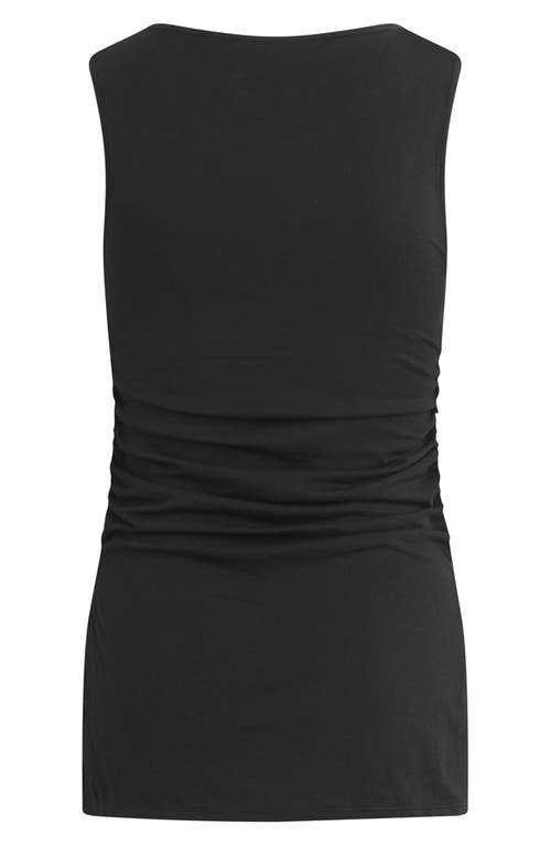 Favorite Daughter The Smooth Operator Ruched Cotton & Modal Tank