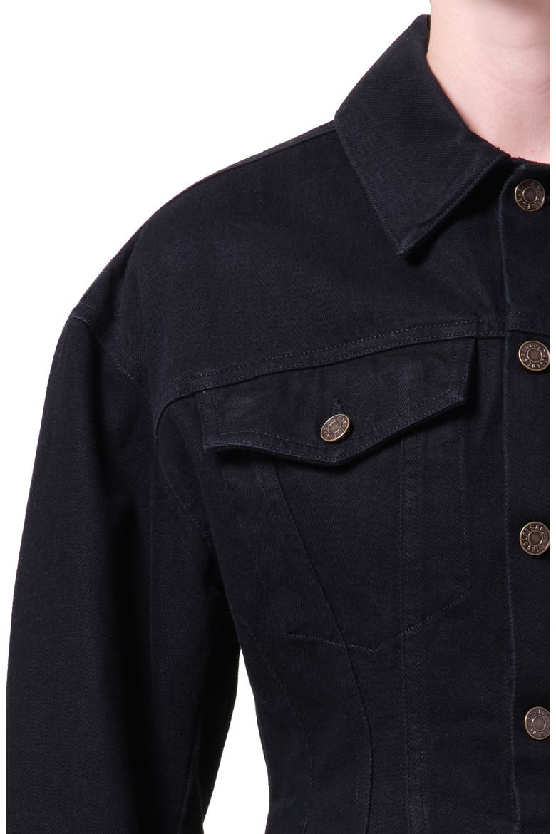 Myra Structured Denim Jacket, Alternate, color, COVER OD BLACK