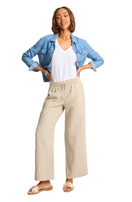 Tommy Bahama Two Palms Easy Linen Drawstring Pants In Natural