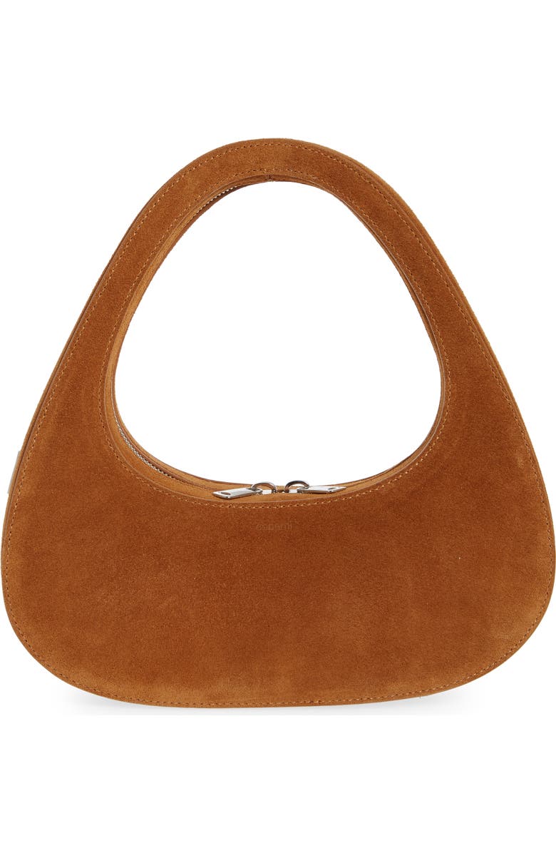 Coperni Swipe Baguette Suede Top Handle Bag, Main, color,