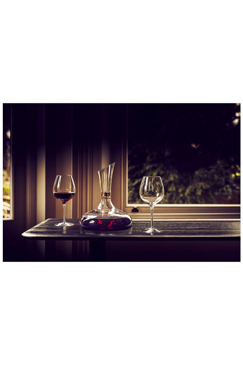 Elegance Set of 2 Fine Crystal Cabernet Sauvignon Glasses, Alternate, color, CLEAR
