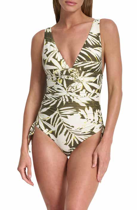 DKNY Plunge One-Piece Swimsuit