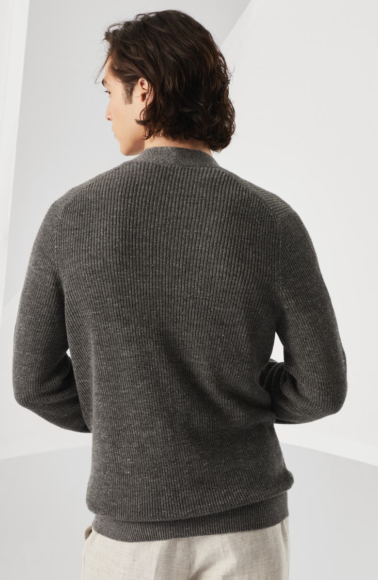 Brunello Cucinelli Cardigan with metal buttons, Alternate, color, 