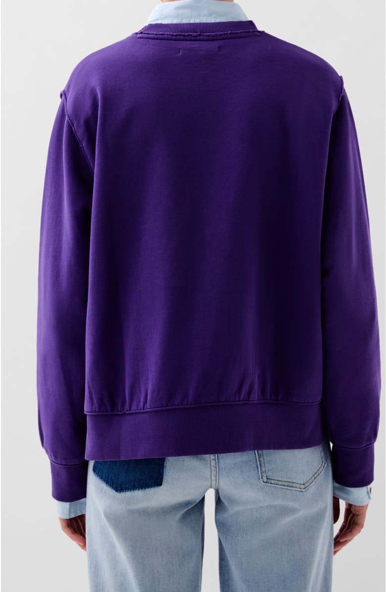 Scalpers Raw Skull Sweater, Alternate, color, Darkpurple
