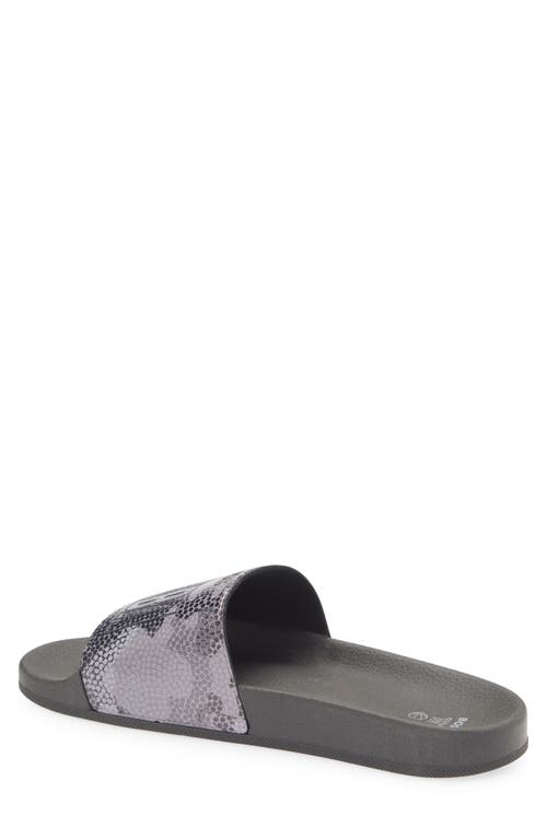 Hugo Boss Boss Nba Bay It Slide Sandal In Open Grey