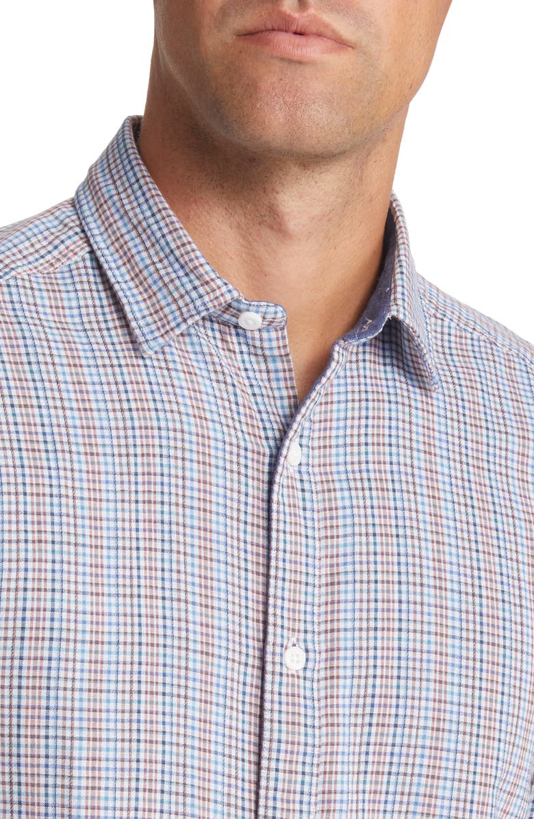 Johnston & Murphy Men's Reversible Woven Button-Up Shirt, Alternate, color,