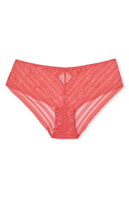 Etam Aura Lace Shorty Panties In Pink
