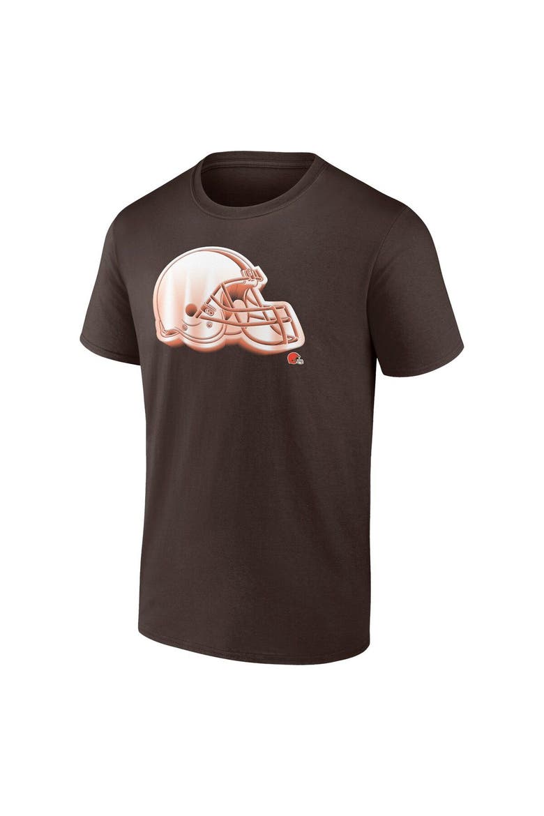 Men's Fanatics Branded Brown Cleveland Browns Chrome Dimension T-Shirt, Alternate, color, Brown
