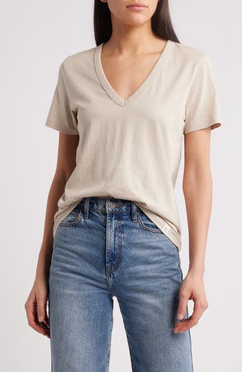 Rag & Bone The Vee Slub Cotton T-shirt