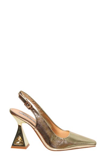 Lady Couture Mistic Slingback Pump In Gold