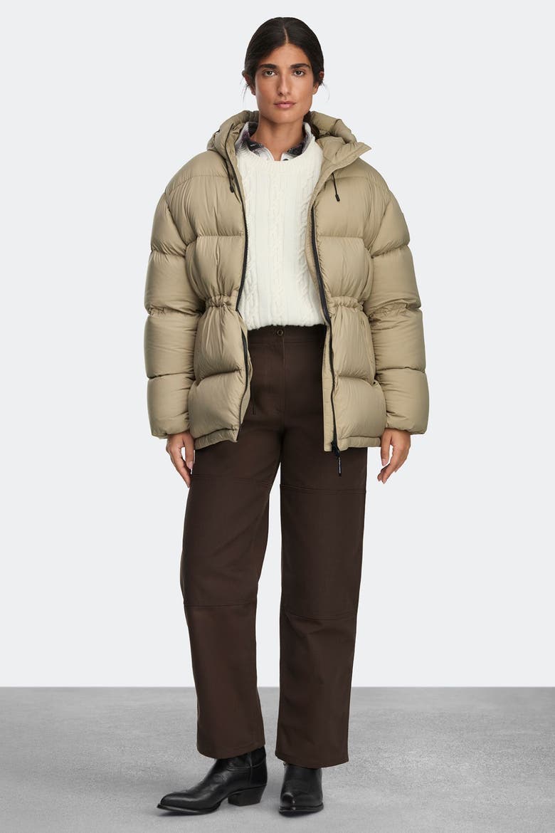 Fallon Puffer Coat, Alternate, color, Military Tan