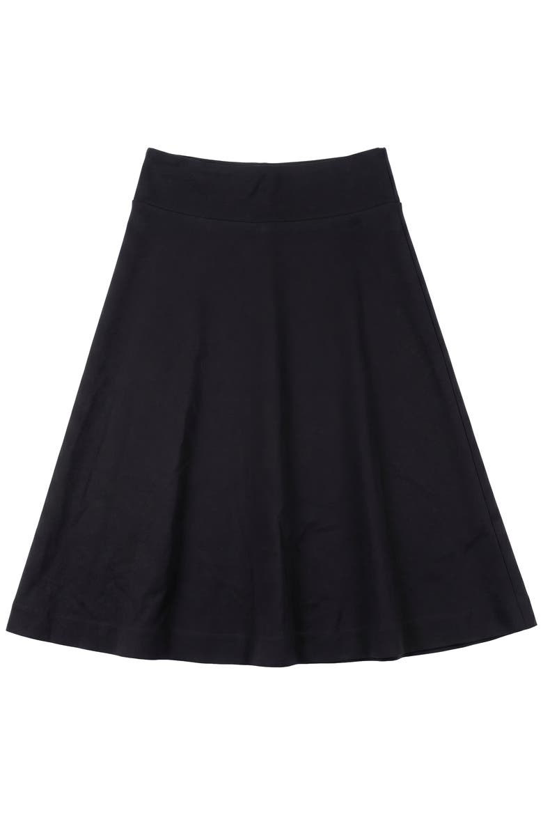 Ladies Ponte de Roma Midi Skirt 27'' - Black, Alternate, color, Black