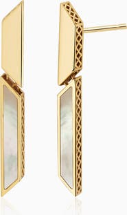 Oradina 14K Gold Aurora Drop Earrings