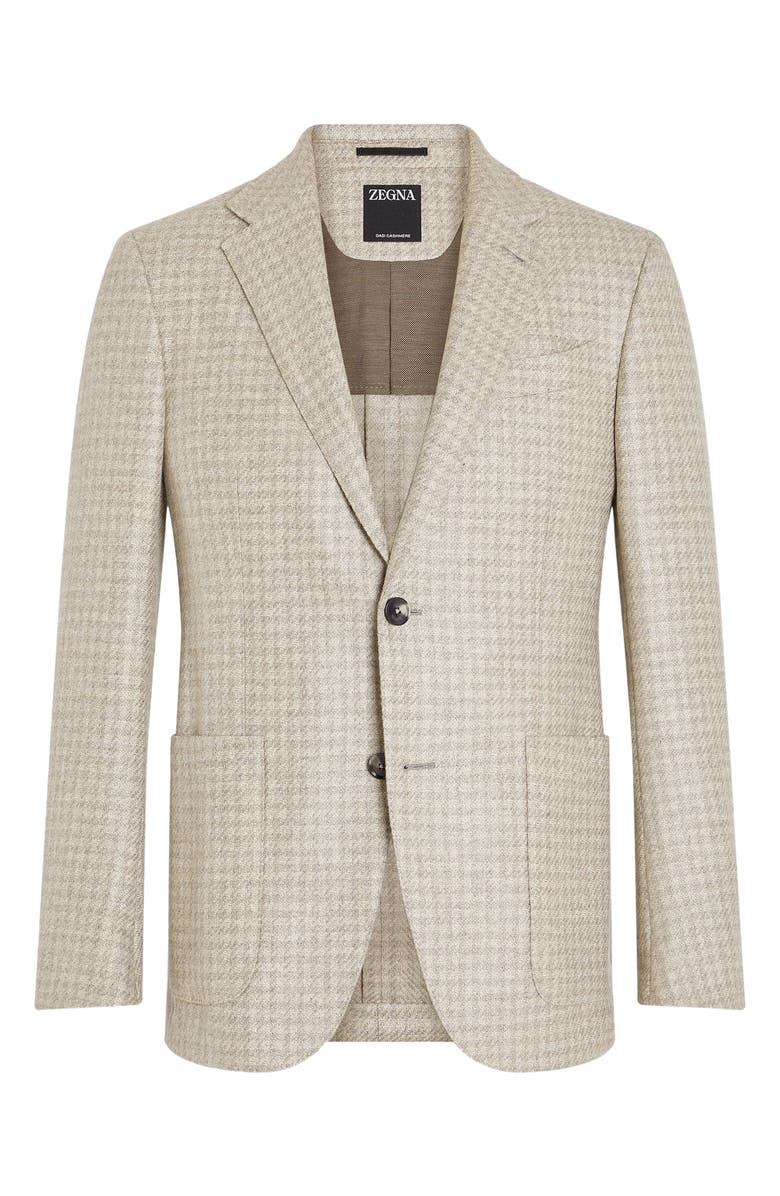 ZEGNA Fairway Plaid Oasi Cashmere Sport Coat, Alternate, color, 