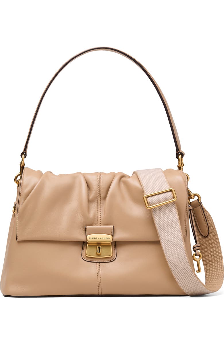 Marc Jacobs The Cristina Messenger Leather Shoulder Bag, Alternate, color, Camel