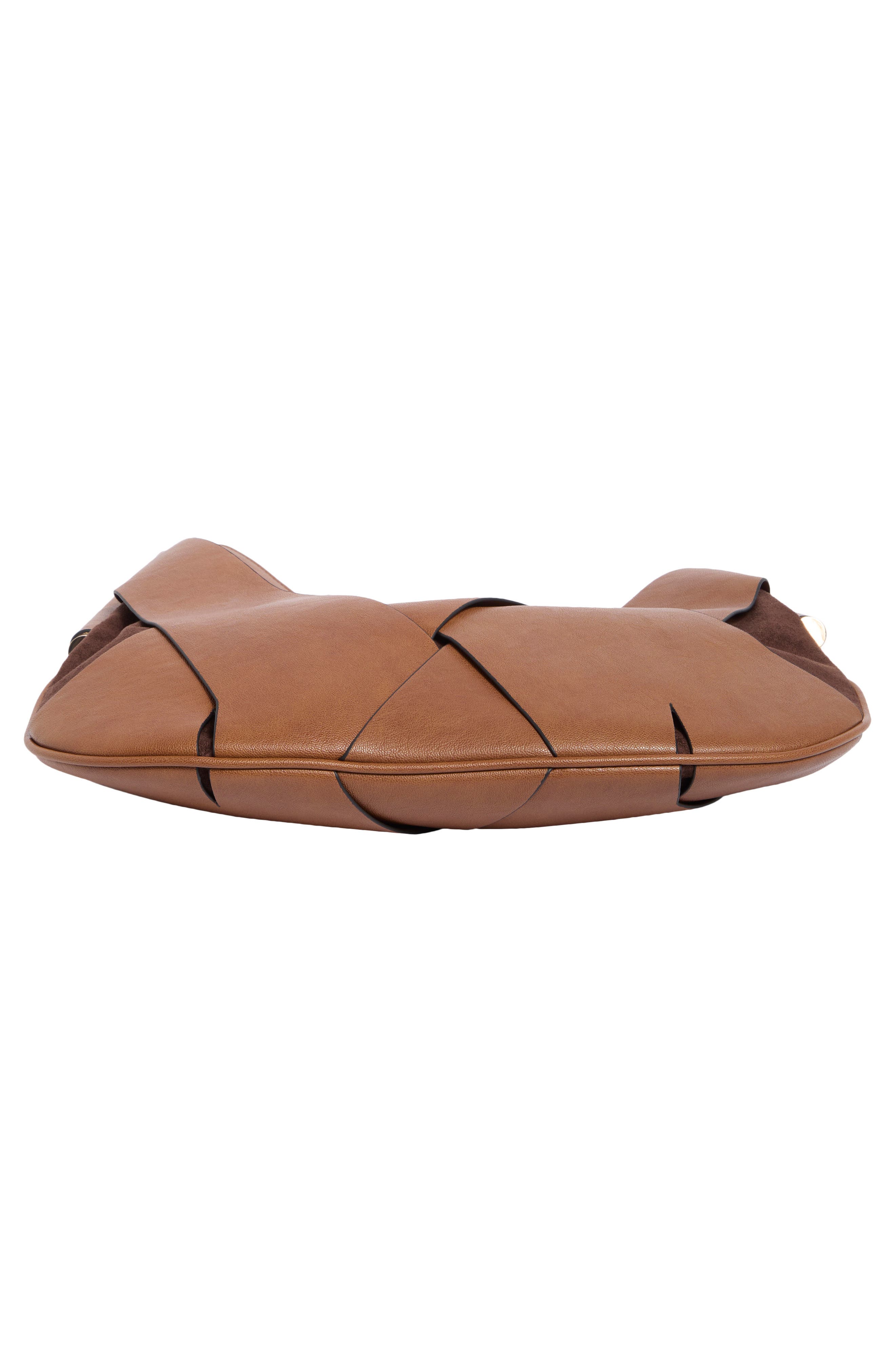 Carlyn Faux Leather Shoulder Bag, Alternate, color, COGNAC