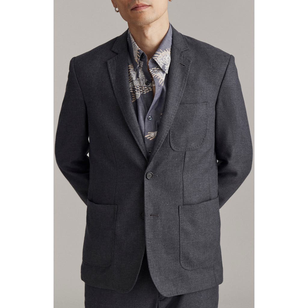 Billy Reid Archie Silk & Wool Sport Coat in Charcoal  product