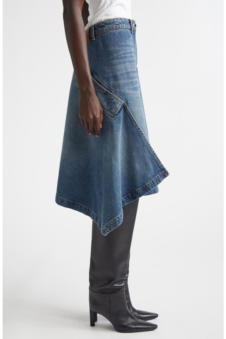 The Frankie Denim Cascade Skirt, Alternate, color, DAKOTA WASH