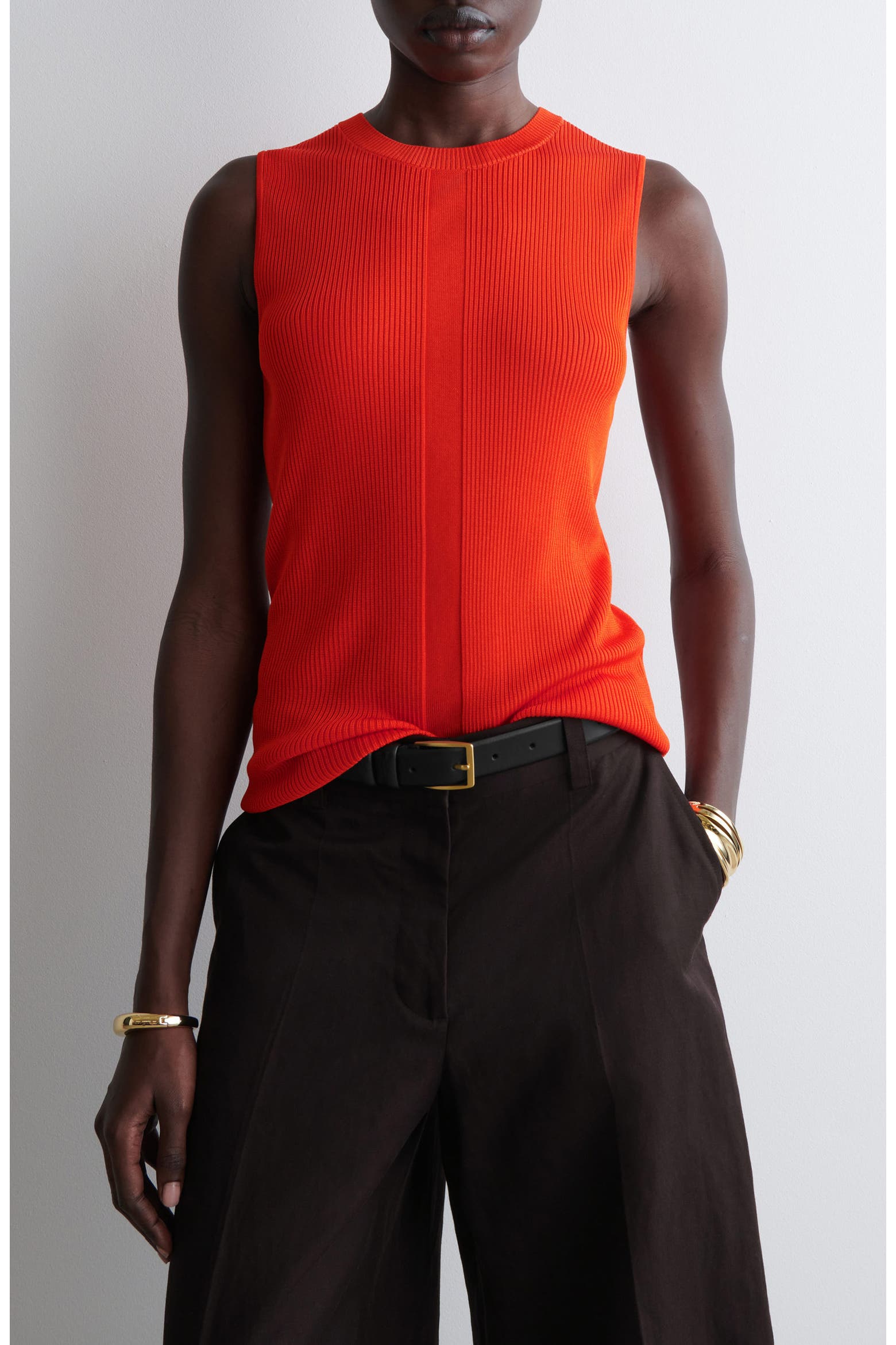 Small Ribs Rack COS Agave Rib Sweater Vest (Women) | Nordstromrack