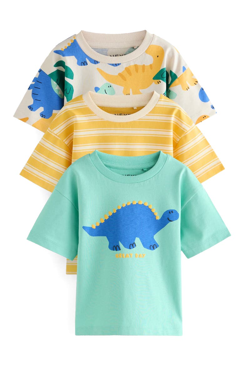 Kids' 3-Pack Assorted Graphic T-Shirts, Main, color, YELLOW/ BLUE ASSORTED