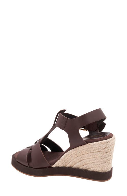 Andre Assous André Assous Farami Sole Motion Espadrille Wedge Sandal In Cocoa Powder