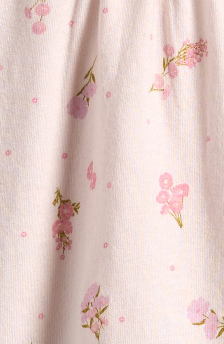 Nordstrom Print Cotton Flutter Sleeve Top & Skort Set, Alternate, color, Pink Pretty Bouquets