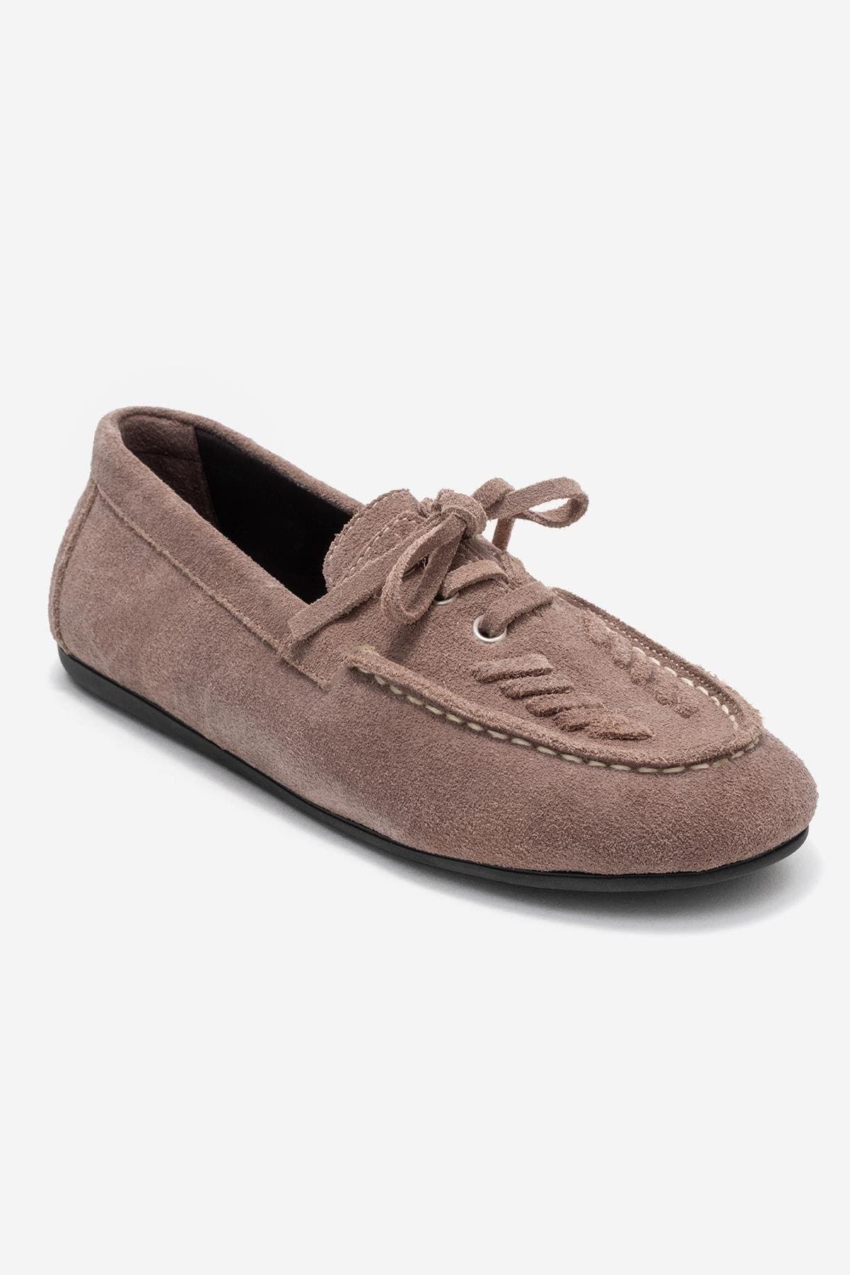  Light Brown Suede Leather