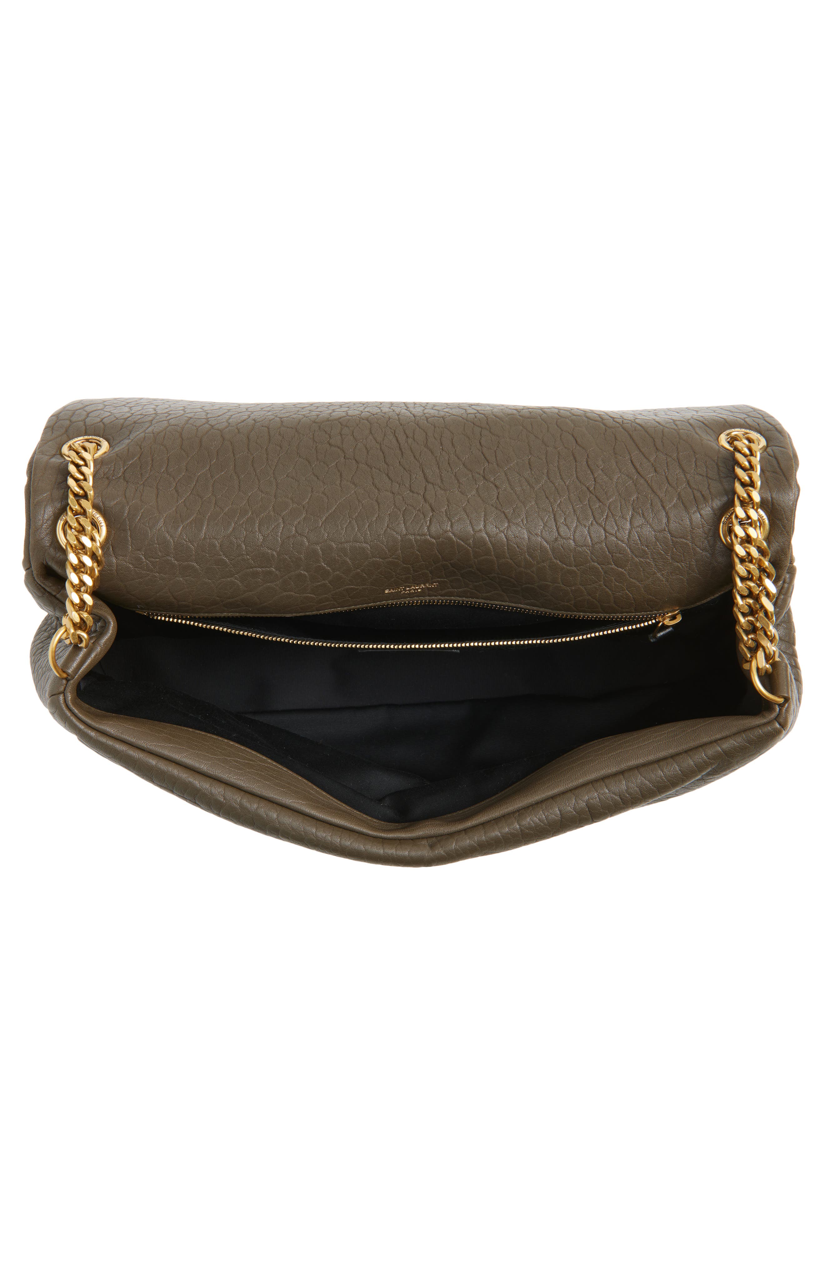 Large Calypso Leather Shoulder Bag, Alternate, color, LIGHT MUSK